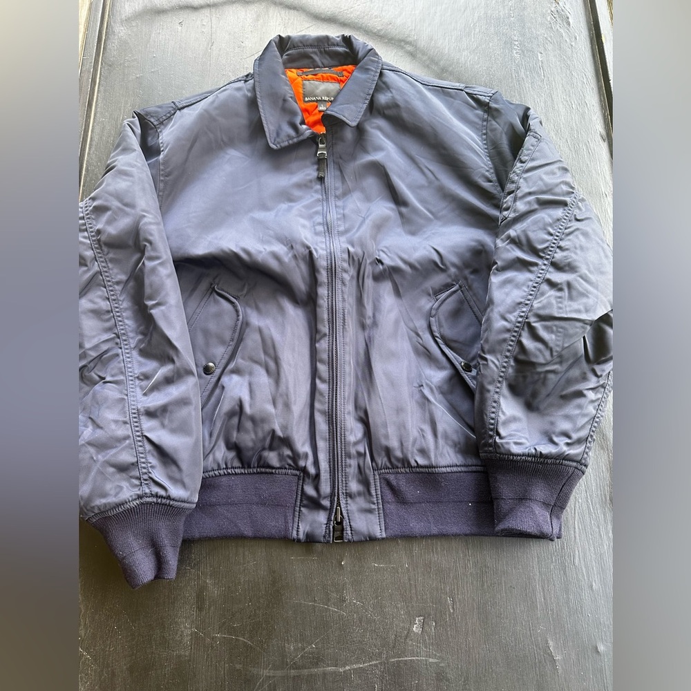 Banana Republic Men's Navy Bomber Jacket